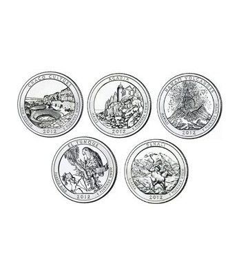 E.E.U.U. 1/4$ 2012 Parques Nacionales (5 monedas) ceca D  - 2
