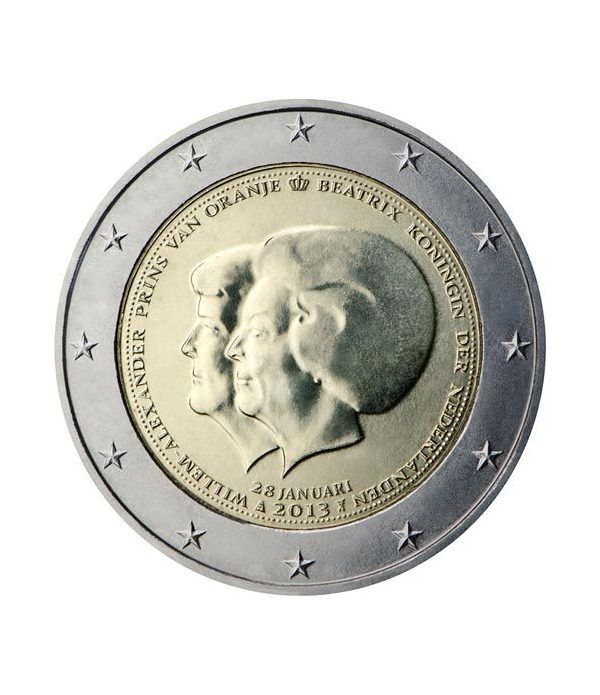 moneda conmemorativa 2 euros Holanda 2013.