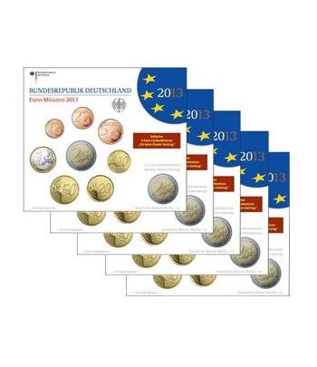 Cartera oficial euroset Alemania 2013 (5 cecas).