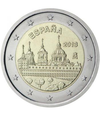 moneda conmemorativa 2 euros España 2013 Escorial.