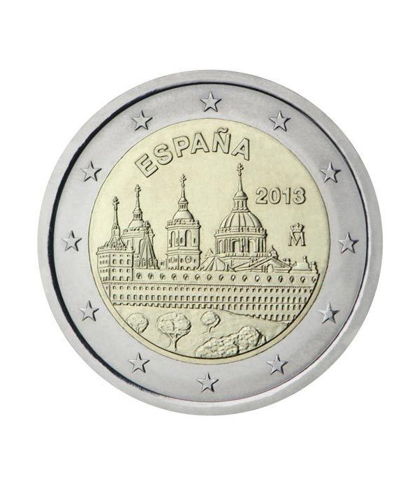 moneda conmemorativa 2 euros España 2013 Escorial.