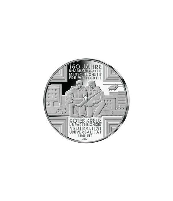 moneda Alemania 10 Euros 2013 A. Cruz Roja.  - 4