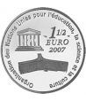 Moneda Francia 1 1/2 euro 2007 Unesco Muralla china