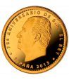 Moneda 2013 75 Aniversario del Rey Juan Carlos I 20 euros Oro