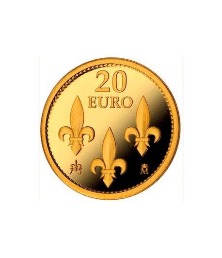 Moneda 2013 75 Aniversario del Rey Juan Carlos I 20 euros Oro