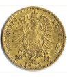 Moneda de oro 20 marcos Alemania 1873. Guillermo I.