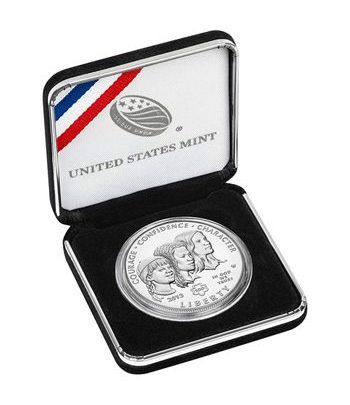 Estados Unidos 1$ de plata Centenario Girl Scouts 2013.