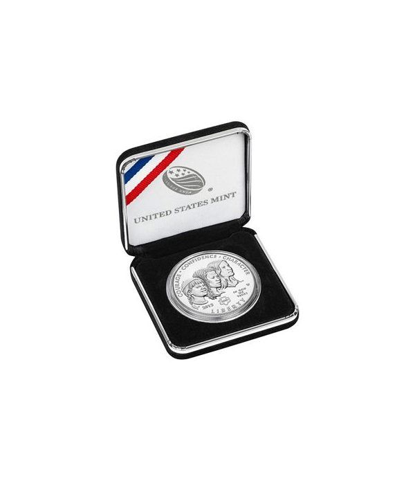 Moneda de Plata Estados Unidos 1$ Centenario Girl Scouts 2013.