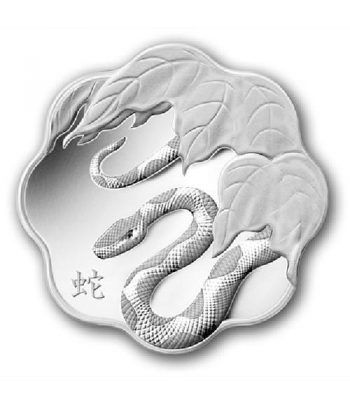 Moneda de plata 15$ Canada Serie Lotus Serpiente 2013