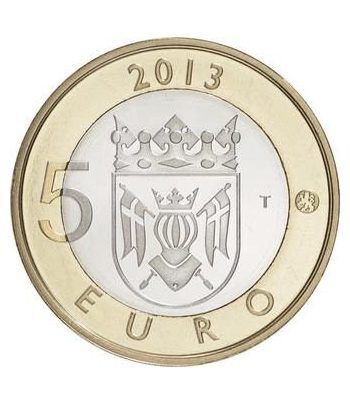 moneda Finlandia 5 Euros 2013 Finlandia Genuina.