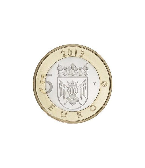 moneda Finlandia 5 Euros 2013 Finlandia Genuina.  - 4
