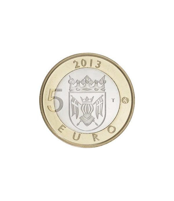 moneda Finlandia 5 Euros 2013 Finlandia Genuina.