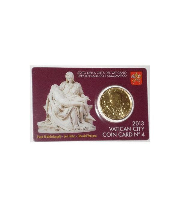 Cartera oficial euroset Vaticano 2013 (moneda 50cts.)  - 2