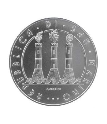 San Marino 5 Euros 2008. Plata.