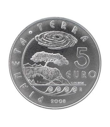 San Marino 5 Euros 2008. Plata.