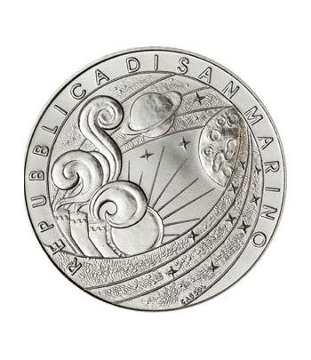 San Marino 5 Euros 2009. Astronomía. Plata.