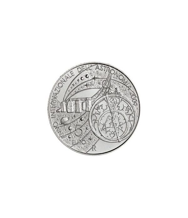 San Marino 5 Euros 2009. Astronomía. Plata.