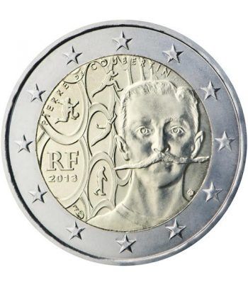 moneda conmemorativa 2 euros Francia 2013.