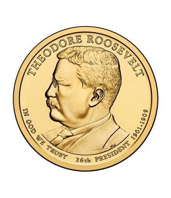 E.E.U.U. 1$ (2013) 26º Presidencial Theodore Roosevelt (2cecas)