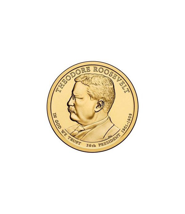 E.E.U.U. 1$ (2013) 26º Presidencial Theodore Roosevelt (2cecas)