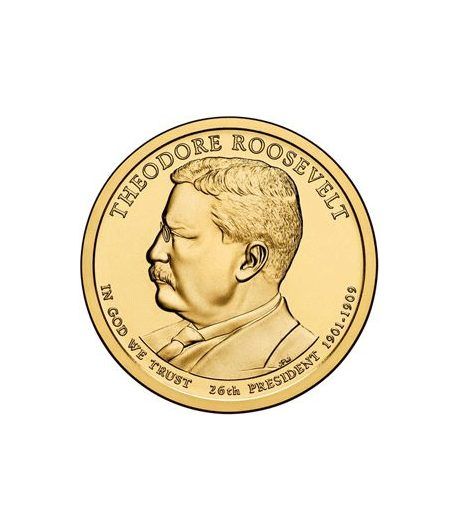 E.E.U.U. 1$ (2013) 26º Presidencial Theodore Roosevelt (2cecas)