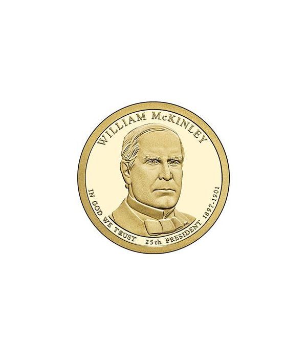 E.E.U.U. 1$ (2013) 25º Presidencial William McKinley (2cecas)