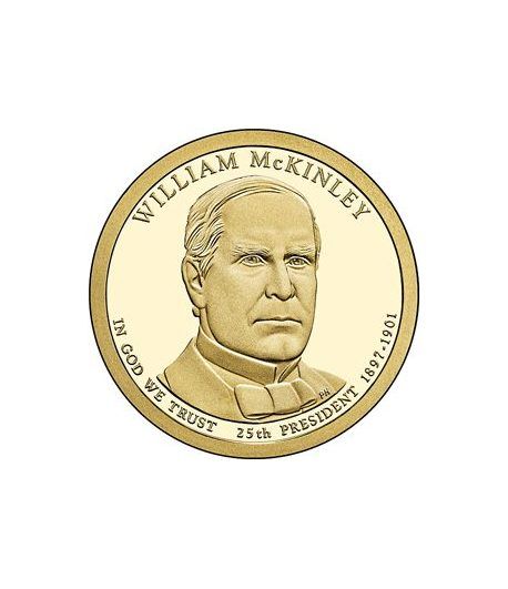 E.E.U.U. 1$ (2013) 25º Presidencial William McKinley (2cecas)