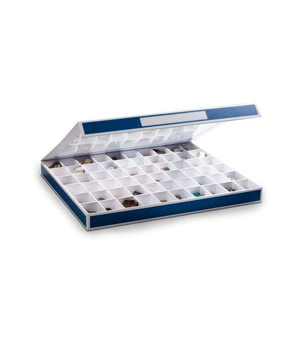 LEUCHTTURM Caja de coleccionismo K60 con 60 divisiones azul  - 4
