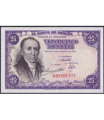 (1946/02/19) Madrid. 25 Pesetas. SC.