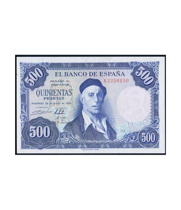 (1954/07/22) Madrid. 500 Pesetas. SC.