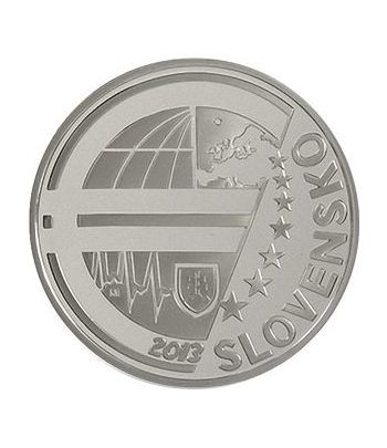 moneda Eslovaquia 10 Euros 2013. 20º Aniv. Banco Nacional.