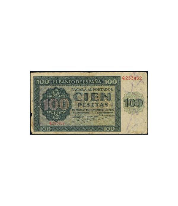 (1936/11/21) Burgos. 100 Pesetas. MBC-.