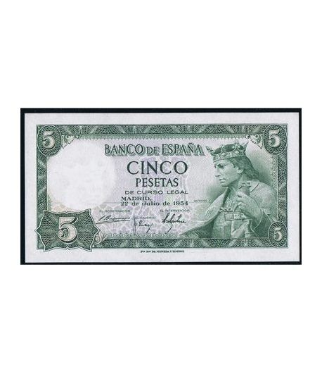 (1954/07/22) Madrid. 5 Pesetas. SC.