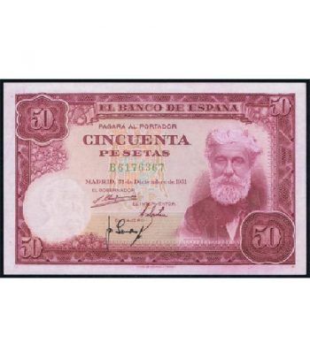 (1951/12/31) Madrid. 50 Pesetas. SC. Pareja