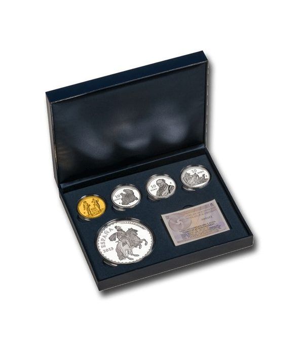 Monedas 2013 Tesoros Españoles. Estuche Oro y Plata.