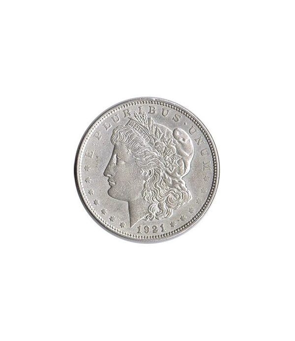 Moneda de plata 1$ Estados Unidos Morgan 1921. MBC  - 4