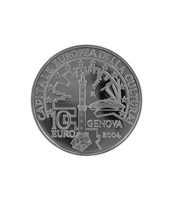 Italia 10 Euros 2004 Genova capital cultura. Sin estuche.  - 4