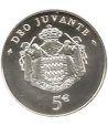 Monaco 5 euros 2008. Principe Alberto II. Plata. Sin estuche.