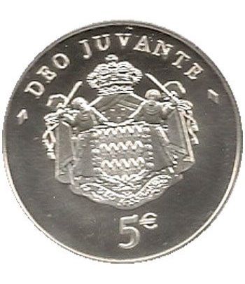 Monaco 5 euros 2008. Principe Alberto II. Plata. Sin estuche.