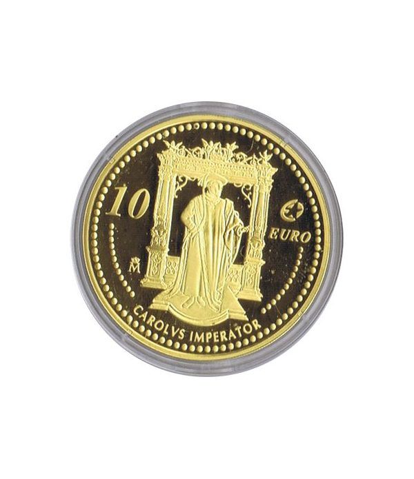 Moneda 2006 Carlos V. Personajes Europeos. 10 euros. Baño oro