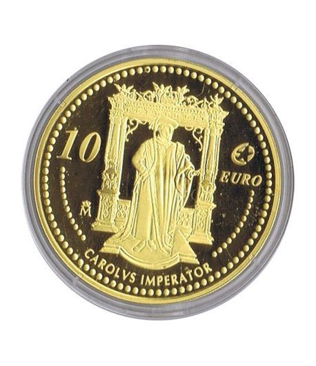 Moneda 2006 Carlos V. Personajes Europeos. 10 euros. Baño oro