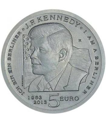 San Marino 5 Euros 2013. John Fitzgerald Kennedy. Plata. Proof.