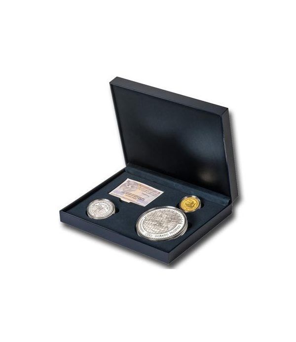 Monedas 2013 500 Anº Descubrimiento Pacifico Completa oro plata