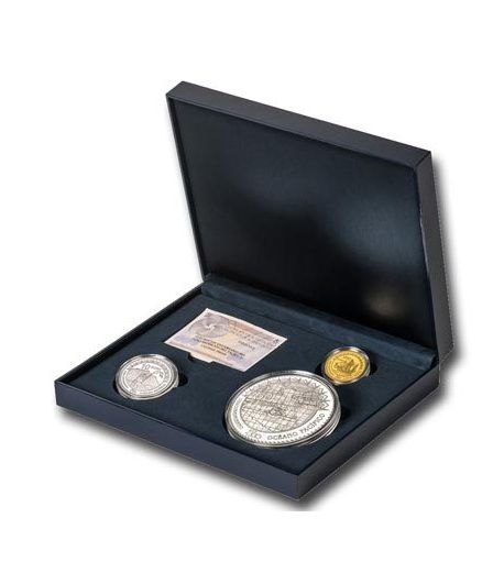 Monedas 2013 500 Anº Descubrimiento Pacifico Completa oro plata