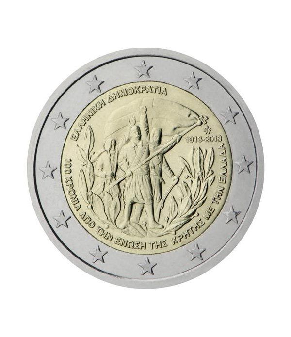 moneda conmemorativa 2 euros Grecia 2013. Creta.  - 2