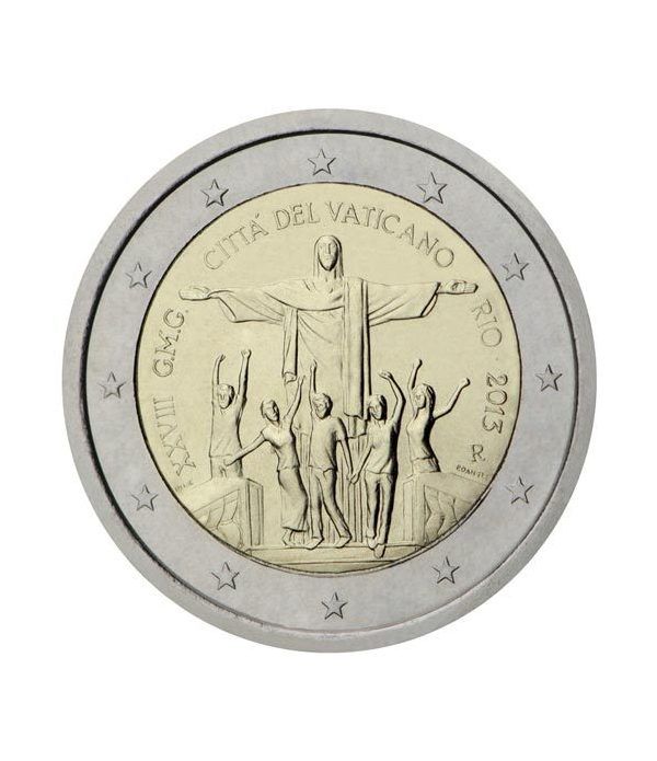 moneda conmemorativa 2 euros Vaticano 2013. Estuche Oficial.