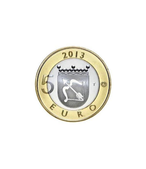 moneda Finlandia 5 Euros 2013 Savonia.