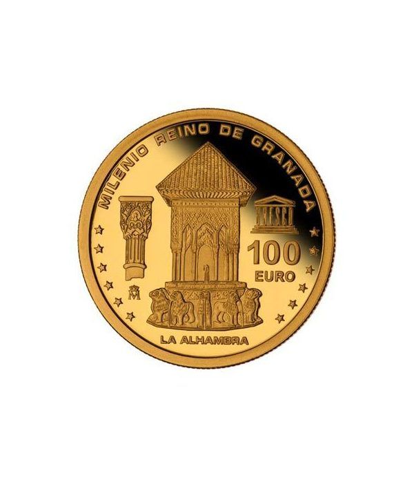 Moneda 2013 Milenio Reino de Granada. 100 euros. Oro.