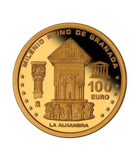 Moneda 2013 Milenio Reino de Granada. 100 euros. Oro.
