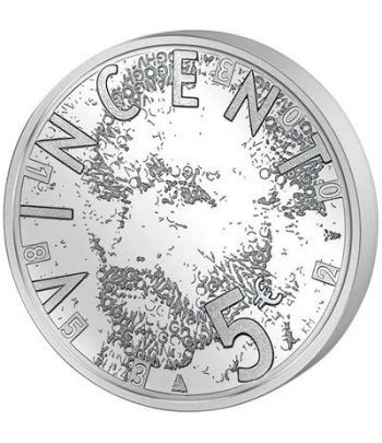 Holanda 5 Euros 2003 Van Gogh. Plata Proof.